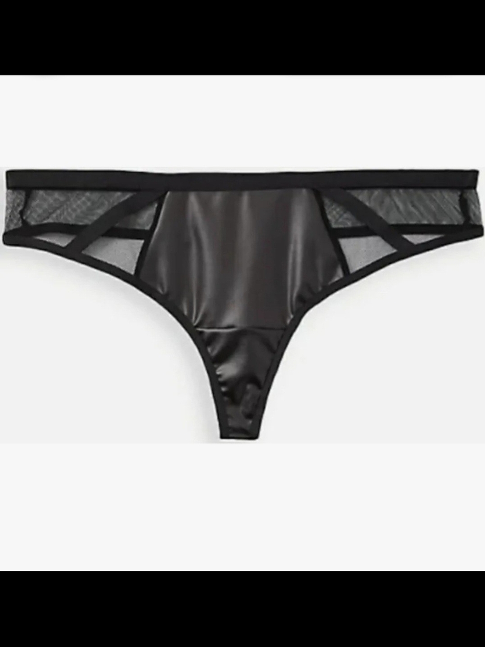 Torrid Faux Leather & Fishnet Bra & Panty Set Sexy Edgy Alternative - Picture 9 of 9